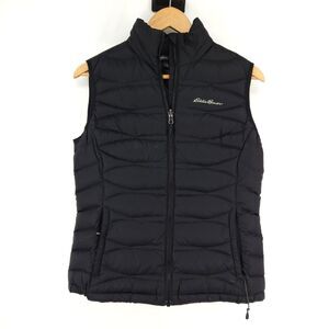 Eddie Bauer Down Women Size Small Vest Quilted Black